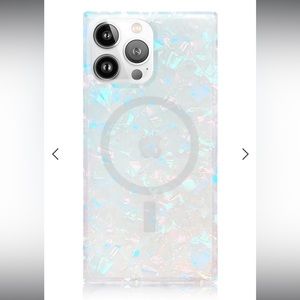 Flaunt iPhone 14 pro max mag safe case opal shell